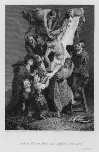 La Descente de Croix, Luc XXIII, 53 - Peter Paul (after) Rubens