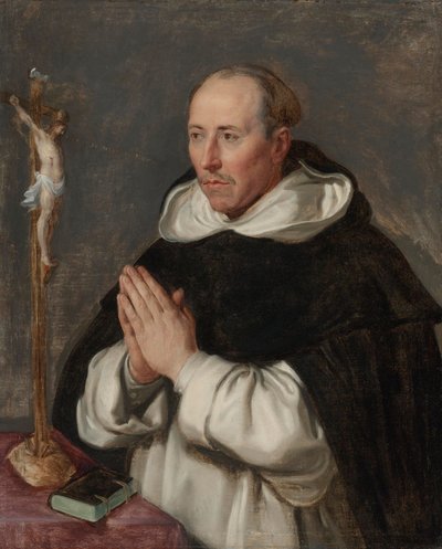 Un moine en prière, portrait présumé de Saint Thomas d