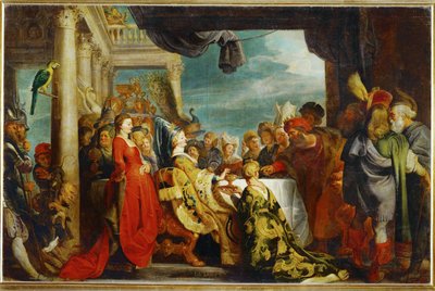 Alboin et Rosamunde (peinture sur toile) - Peter Paul Rubens