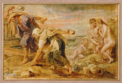 Deucalion et Pyrrha, créateurs de l
