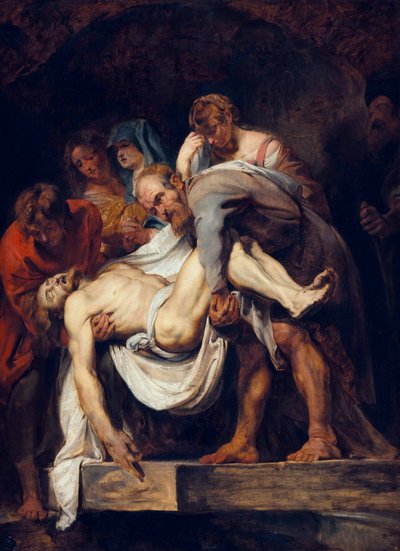 Français :  La mise au tombeau La mise au tombeau - Peter Paul Rubens