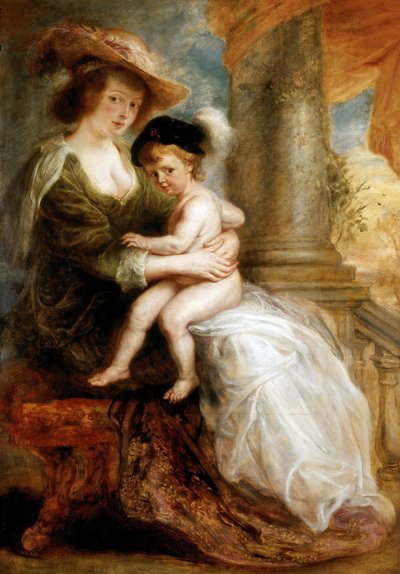 Hélène Fourment avec son fils Francis, 1635 - Peter Paul Rubens