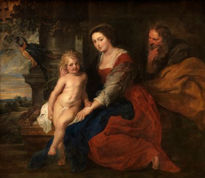 Sainte Famille avec un perroquet - Peter Paul Rubens
