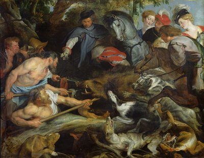 Chasse au sanglier, c.1615-16 - Peter Paul Rubens