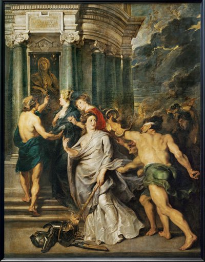 La Conclusion de la paix (painting on canvas) - Peter Paul Rubens