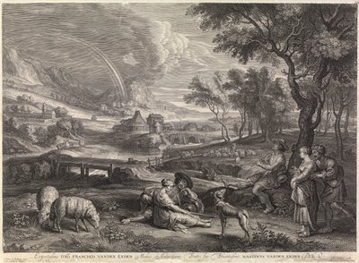 Paysage avec arc-en-ciel et berger - Peter Paul Rubens