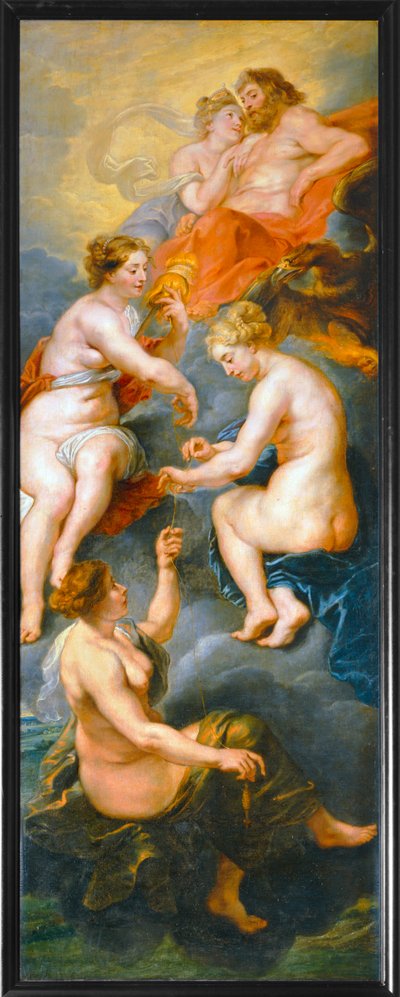 Les Parques filant le destin de la reine Marie de Medicis (painting on canvas) - Peter Paul Rubens