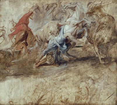 Chasse au lion (esquisse à l