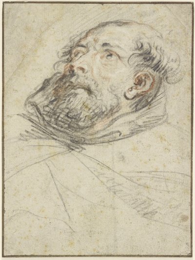 Moine regardant vers le haut (Exemplum doloris) - Peter Paul Rubens