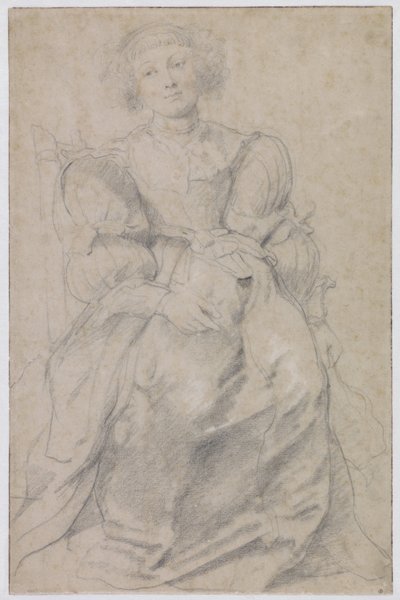 Portret van Hélène Fourment - Peter Paul Rubens