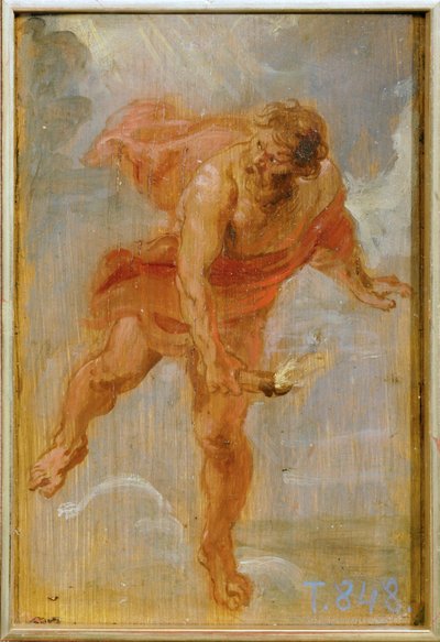 Prométhée avec le tison (peinture sur bois) - Peter Paul Rubens