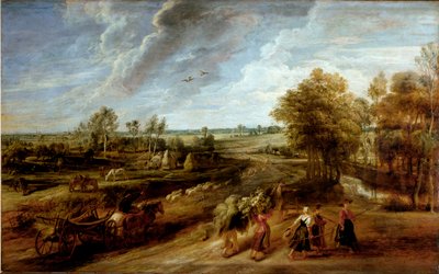 Retour des paysans après la journée de travail dans les champs - Peter Paul Rubens