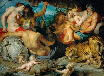 Les quatre continents, vers 1615 (huile sur toile) - Peter Paul Rubens