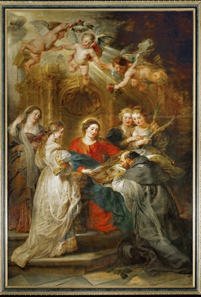 La Sainte Vierge apparaît à Saint Ildefonso - Peter Paul Rubens