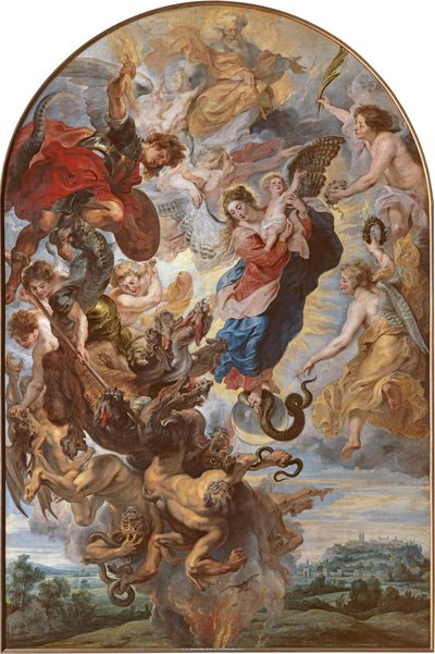 La Vierge en femme apocalyptique sur la lune - Peter Paul Rubens