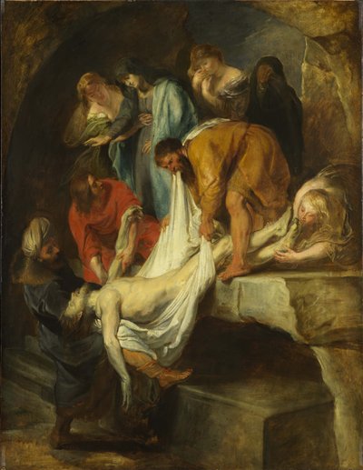 La mise au tombeau du Christ - Peter Paul Rubens