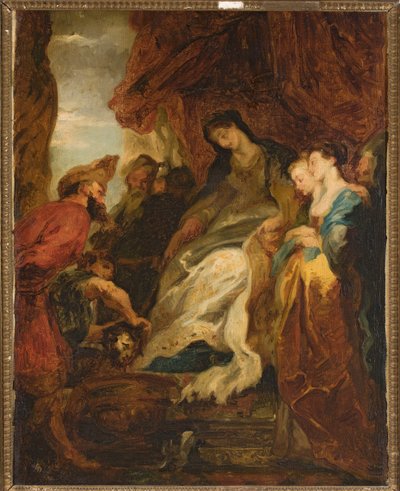Tomyris ordonnant que la tête de Cyrus soit plongée dans un bassin de sang (Hérodote, Histoires, I, 214) - Peter Paul Rubens