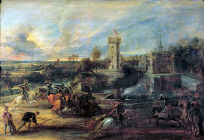 Tournoi devant le château de Steen, 1635-1637 - Peter Paul Rubens