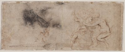 Vénus désarmant Mars, étude de draperie, vers 1632-1635 - Peter Paul Rubens