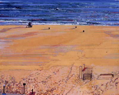 De la plage : Santa Monica, 2003 (huile sur toile) - Peter Wilson