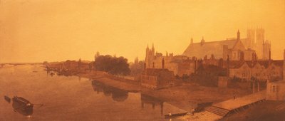 Abbaye de Westminster et Hall et anciennes maisons du Parlement - Peter de Wint