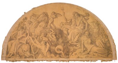 Die Wasserwelt lauscht dem Leierspiel des Arion - Peter von Cornelius