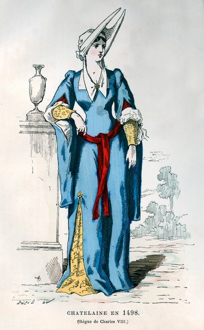 Dame du manoir du temps de Charles VIII de France, 1498 1882-1884 - Petit
