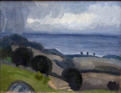 Paysage de Crimée. Pluie - Petr Savvic Utkin