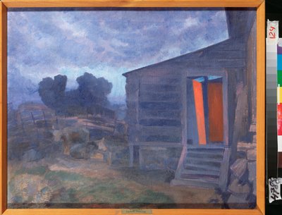 Paysage bleu - Petr Savvic Utkin