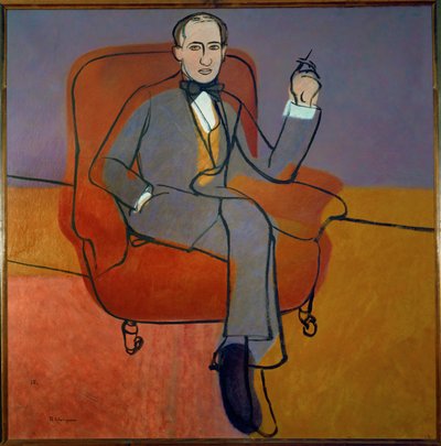 Compositeur Arthur Lurie (huile sur toile) - Petr Vasilyevich Miturich