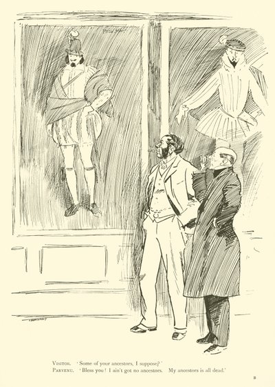 Caricature de Phil May, des années 1890 - Phil May