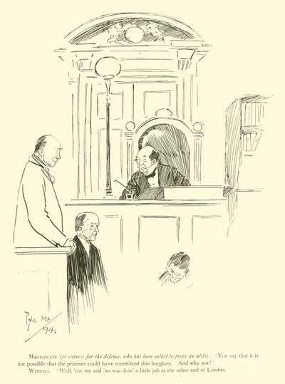 Caricature de Phil May, des années 1890 - Phil May