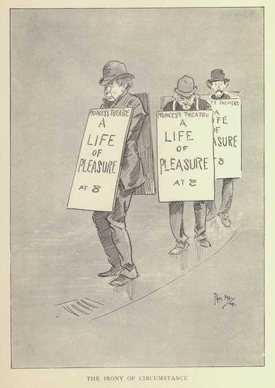 Caricature de Phil May, des années 1890 - Phil May