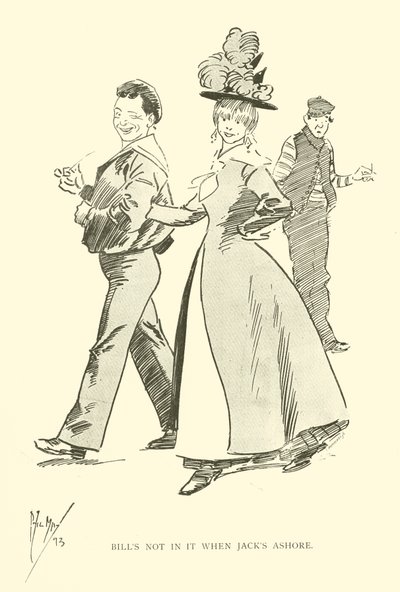 Caricature de Phil May, des années 1890 - Phil May