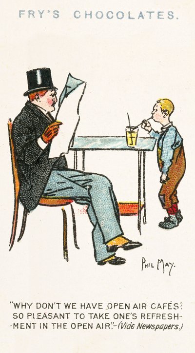 Croquis de Phil May (lithographie en couleur) - Phil May
