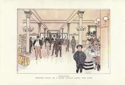 Manières occidentales, dans un hôtel de la Cinquième Avenue, New York - Phil May