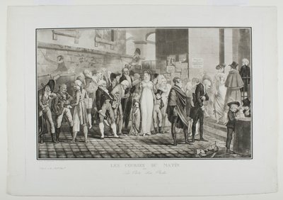 Les courses du matin, ou la porte du riche - Philibert-Louis Debucourt