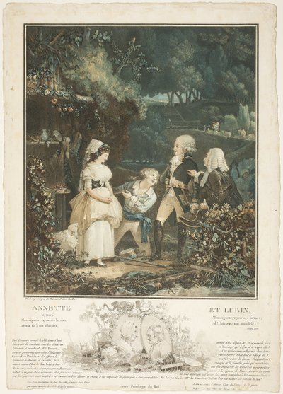 Annette et Lubin - Philibert Louis Debucourt