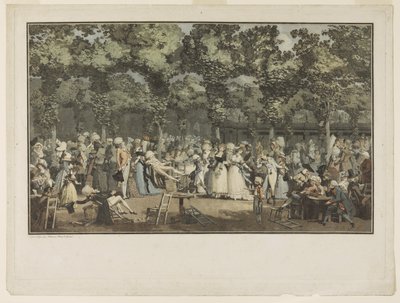 La promenade publique - Philibert Louis Debucourt
