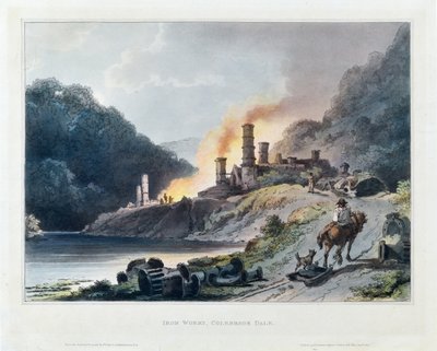 Usine sidérurgique, Colebrook Dale - Philip James de (1740 1812) Loutherbourg