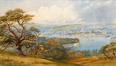 Devonport et Stonebridge depuis le parc Mount Edgecombe, 1880 - Philip Mitchell