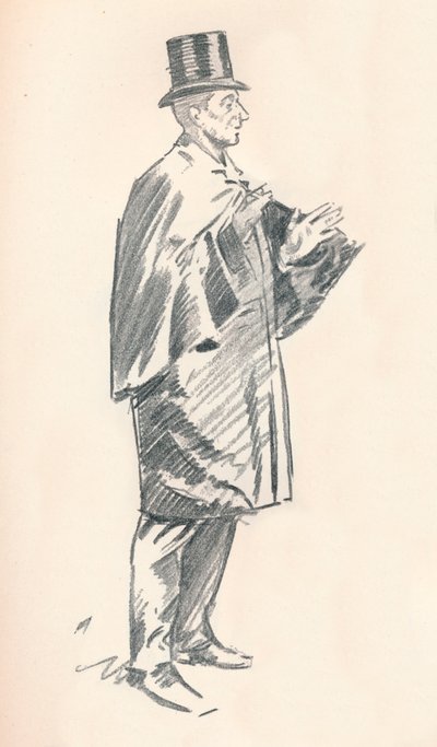 Croquis au crayon de plomb, XIXe siècle - Philip William May