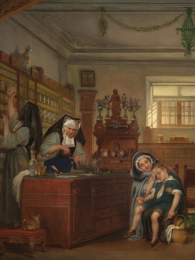 (détail) de la Pharmacie à l
