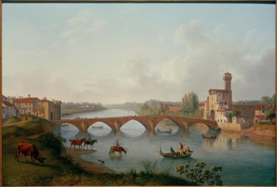 Pise, Ponte a Mare - Philipp Hackert