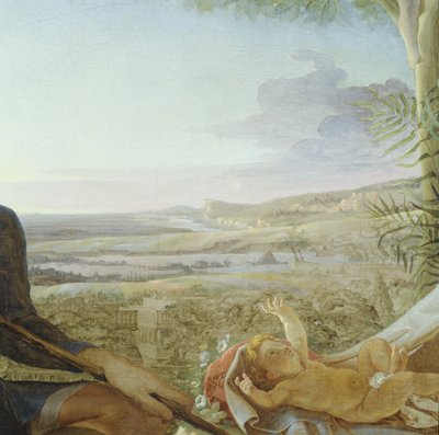 Enfant Jésus et paysage du Repos pendant la fuite en Égypte, (détail) - Philipp Otto Runge