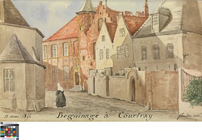 Béguinage à Courtrai - Philippe Auguste de Peellaert