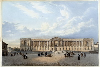 Colonnade du Louvre - dans "Promenade dans Paris et ses environs", conçu par Jacottet et Benoist, vers 1840 - Philippe Benoist