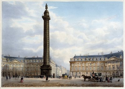 Colonne de la Place Vendôme - dans Promenade dans Paris et ses environs, conçu par Jacottet et Benoist, vers 1840 - Philippe Benoist