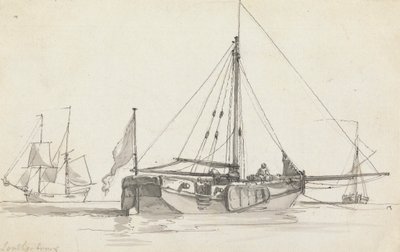 Trois navires - Philippe Jacques de Loutherbourg