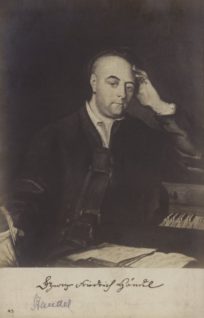 Portrait de George Friedrich Handel - Philippe Mercier